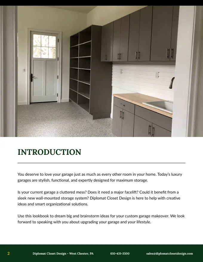 The Garage Lookbook, sample page 2