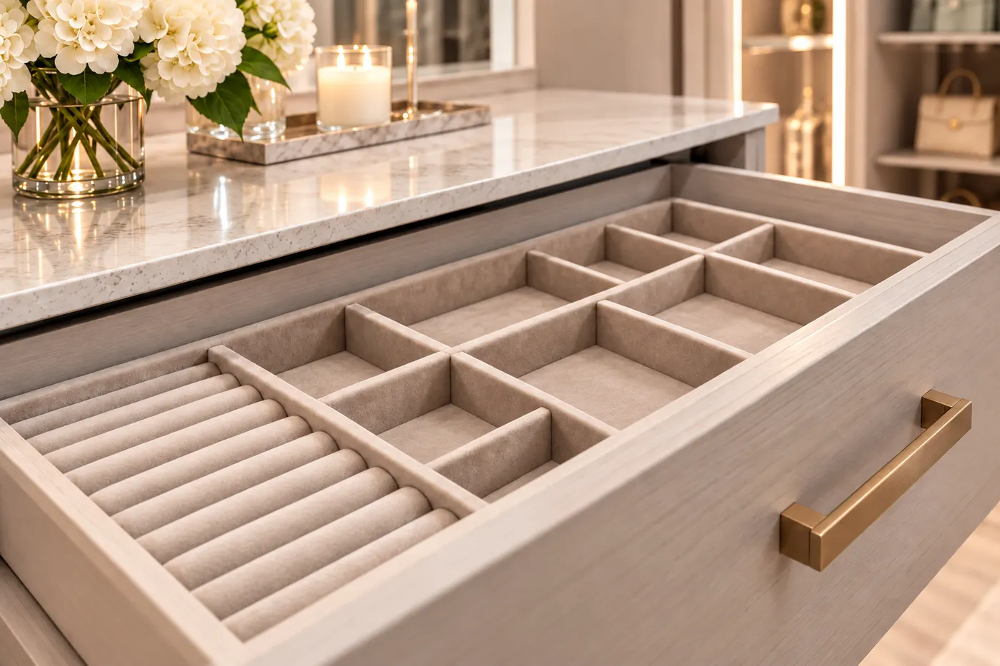 Jewelry Tray Drawers closet accessory