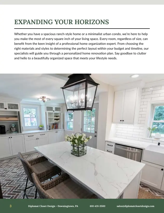 Renovating & Maximizing Your Space, sample page 3