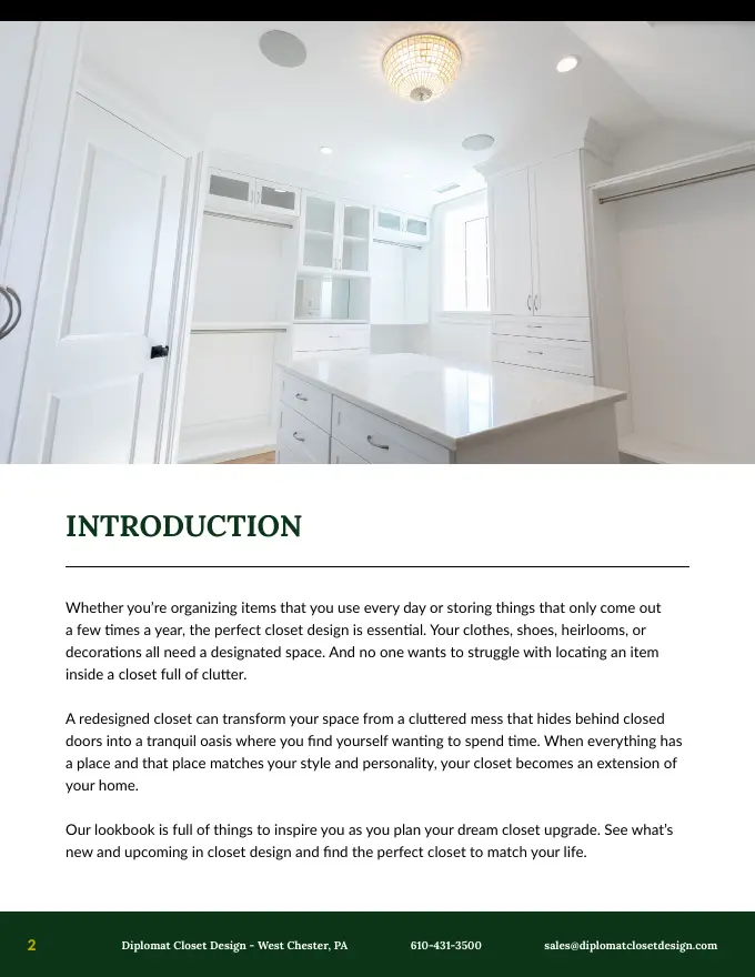 The Closet Lookbook, sample page 2