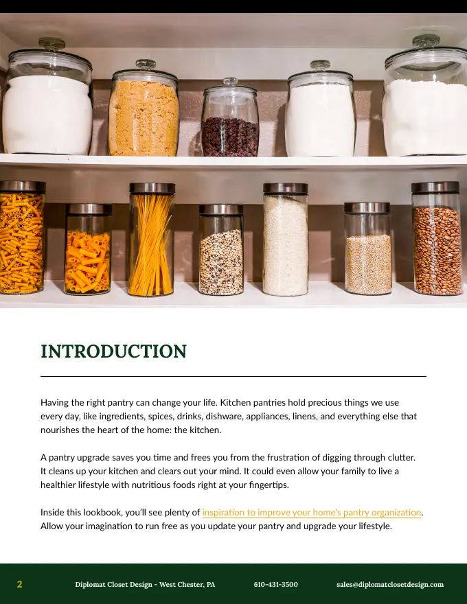 The Pantry Lookbook, sample page 2