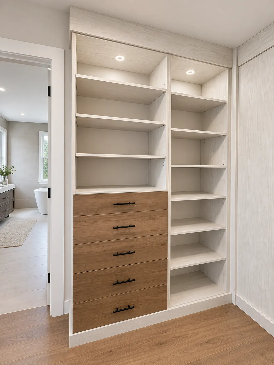 Slab door profile