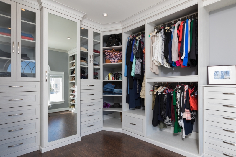 Makeover: Aromatic Cedar Plank His and Her Master Bedroom Closets