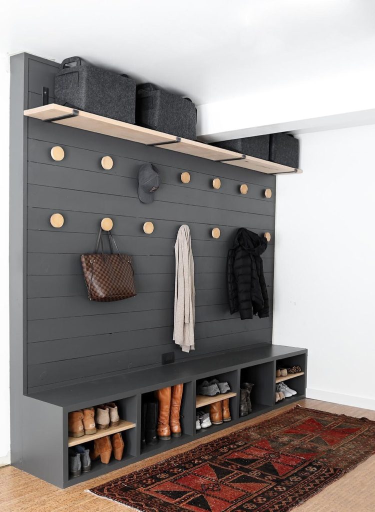 Custom Built In Mudroom