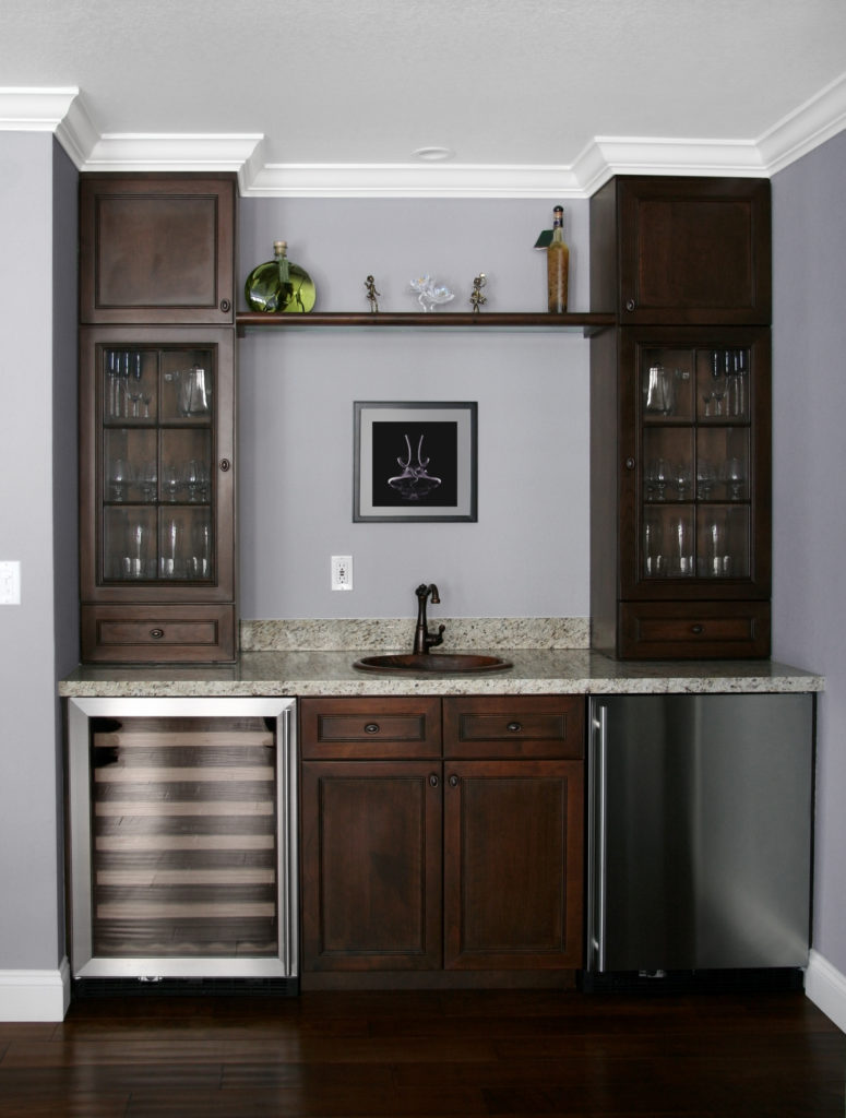 Wet bar with wine fridge new arrivals