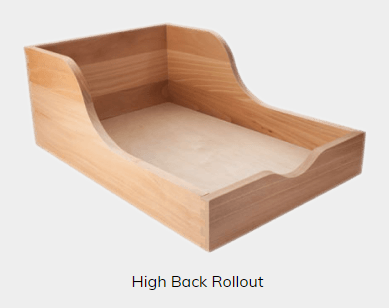 High Back Rollout Tray
